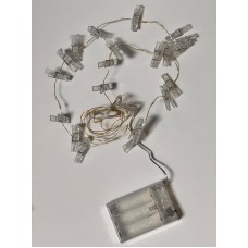 PİLLİ 2 METRE GÜNIŞIĞI IŞIK MANDALLI DEKOR LED IŞIK